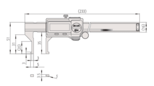 Diagram for Mitutoyo Digital ABSOLUTE Internal Caliper