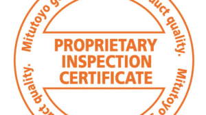 Mitutoyo Propriety Inspection Certificate