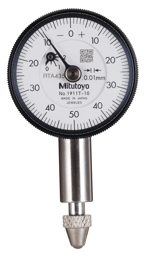 Mitutoyo Plunger Dial Indicator, Lug Back, Jeweled Bearing