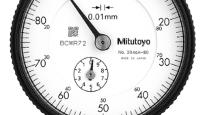 Mitutoyo Plunger Dial Gauge with Flat Back & Jeweled Bearing (Metric), 0-100 Dial Reading