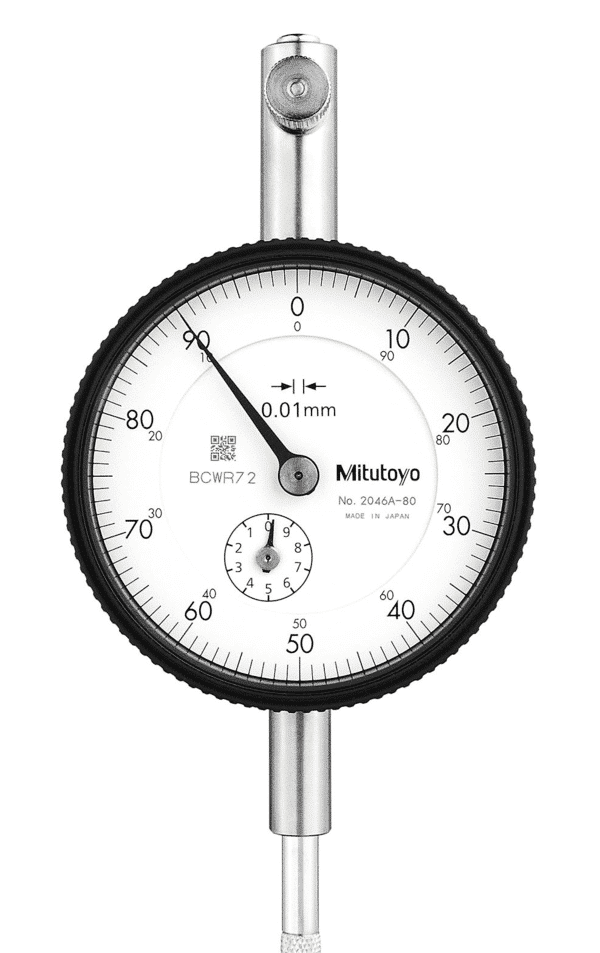 Mitutoyo Plunger Dial Gauge with Back Lug & Peak Hold