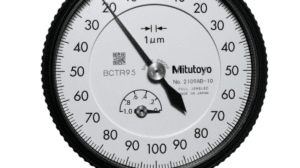 Mitutoyo Plunger Dial Gauge with Back Lug and Jeweled Bearing 0-100-0 Dial Reading