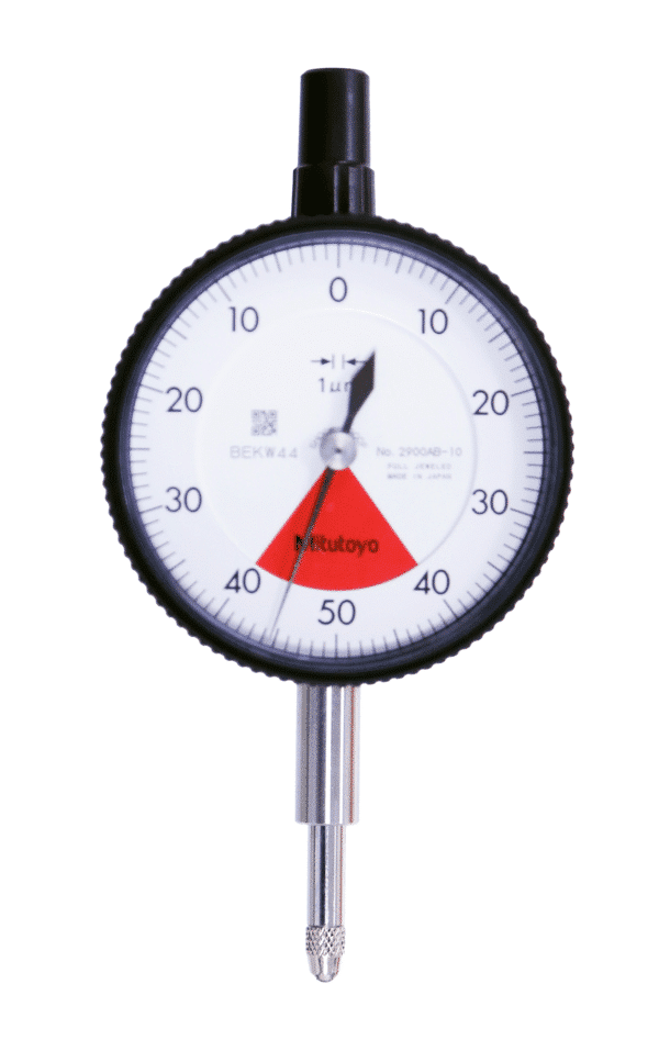 Mitutoyo Plunger Dial Gauge with Back Lug, Jeweled Bearing