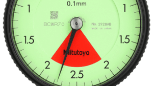 Mitutoyo Plunger Type Dial Gauge with Flat Back