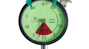 Mitutoyo Dial Gauge with Flat Back, One Revolution