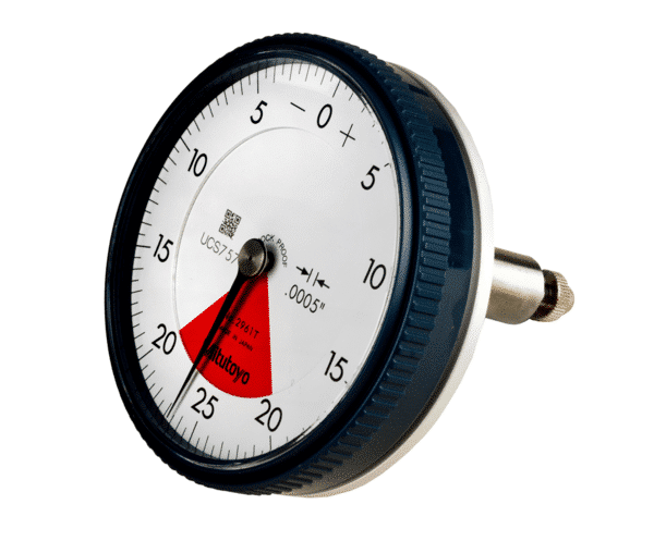 Mitutoyo Dial Indicator, Back Plunger, One Revolution, Shockproof Calibration: Dimensional, Plunger Dial Gauge