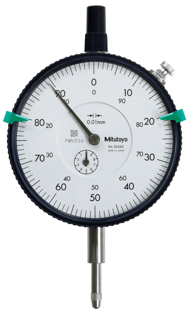 Mitutoyo Plunger Dial Indicator, Flat Back