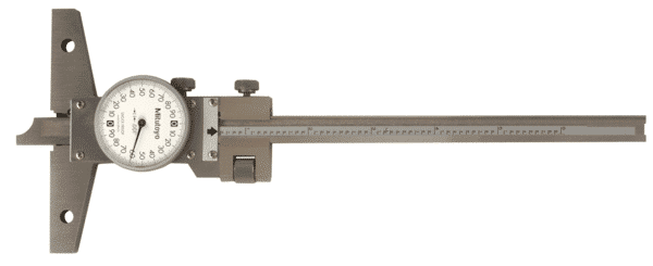 Mitutoyo Dial Depth Gauge, 0-100-0 Dial Face