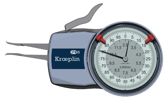 Kroeplin Analogue internal measuring gauge