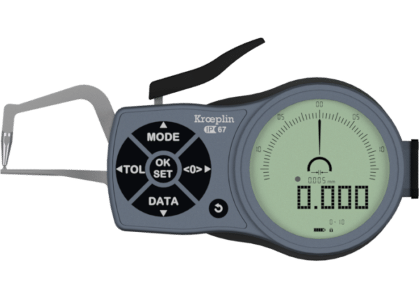 Kroeplin digital internal measuring gauge for tube wall thickness