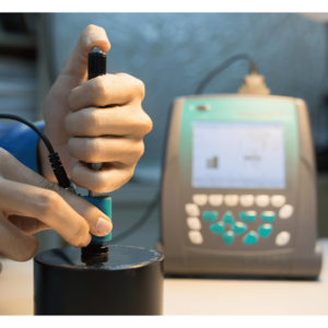 Hardness tester in laboratory for calibration