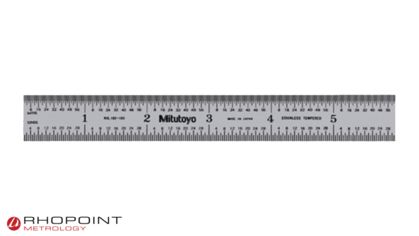 Mitutoyo Wide Rigid Steel Rule 150mm / 6inch