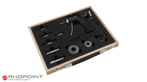 Bowers SXTHM Digital Pistol Grip Bore Gauge Set with Bluetooth - Wooden case with bore gauge and setting rings