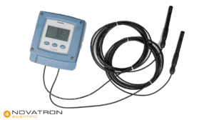 Novasina Quantadat humidity and dewpoint transmitter with two probes